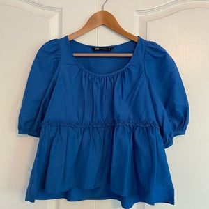 Zara babydoll blouse
